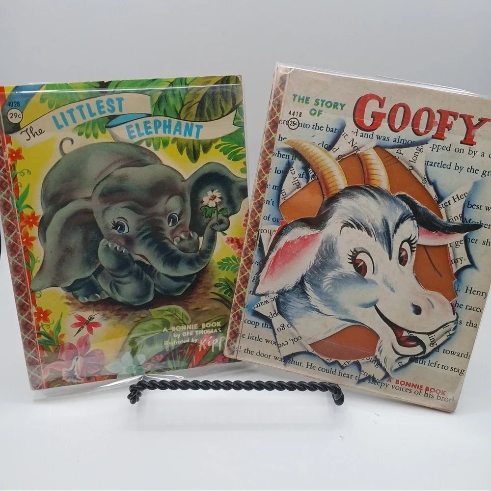 Bonnie Book Dee THOMAS The Littlest Elephant 1959 Dippy illustrated distressed